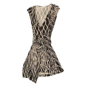 Diane Von Furstenberg Kye Wrap Dress Size 2 Brown